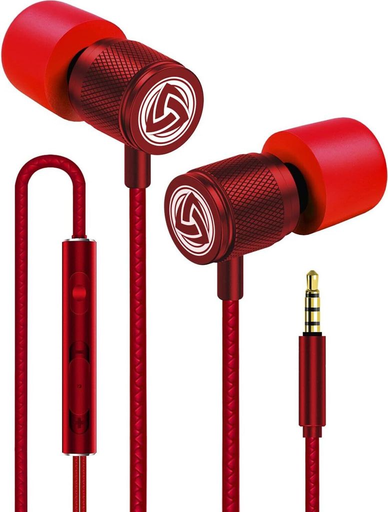 Ultra Kopfhörer In Ear Ohrhörer mit Kabel und Mikrofon, Kristallklarer Klang,