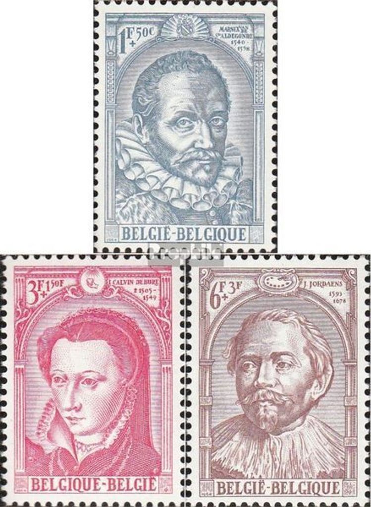 Briefmarken Belgien 1964 Mi 1347-1349 (kompl.Ausg.) postfrisch Protestantismus