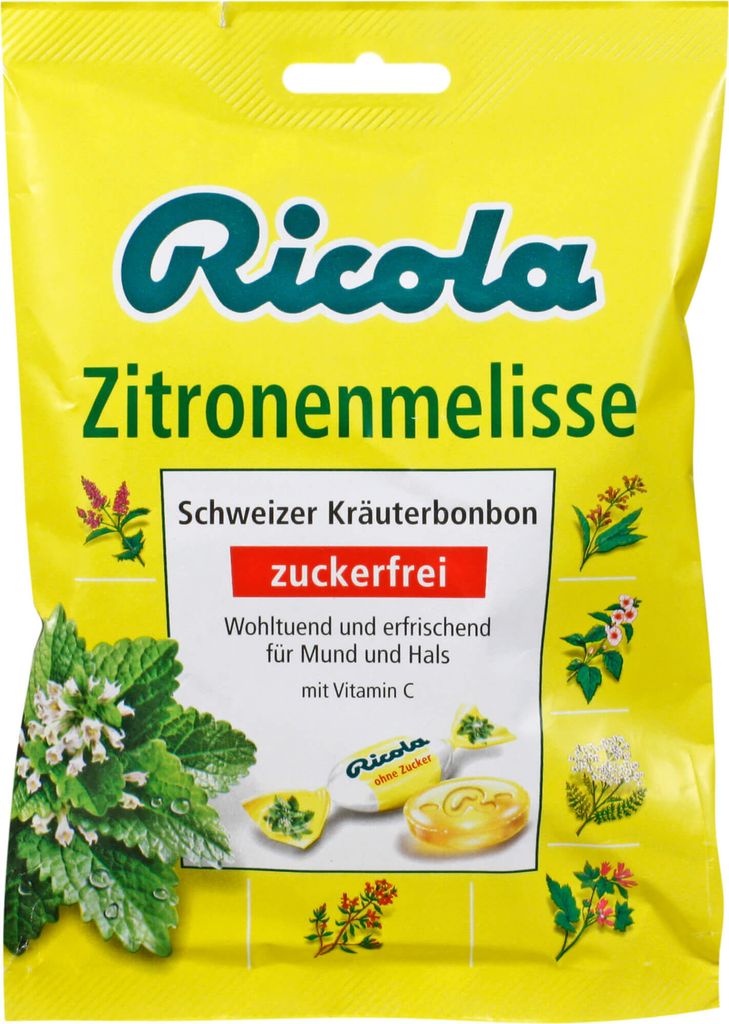 Caramelle Ricola alla melissa senza zucchero (sacchetto da Immagine del prodotto 