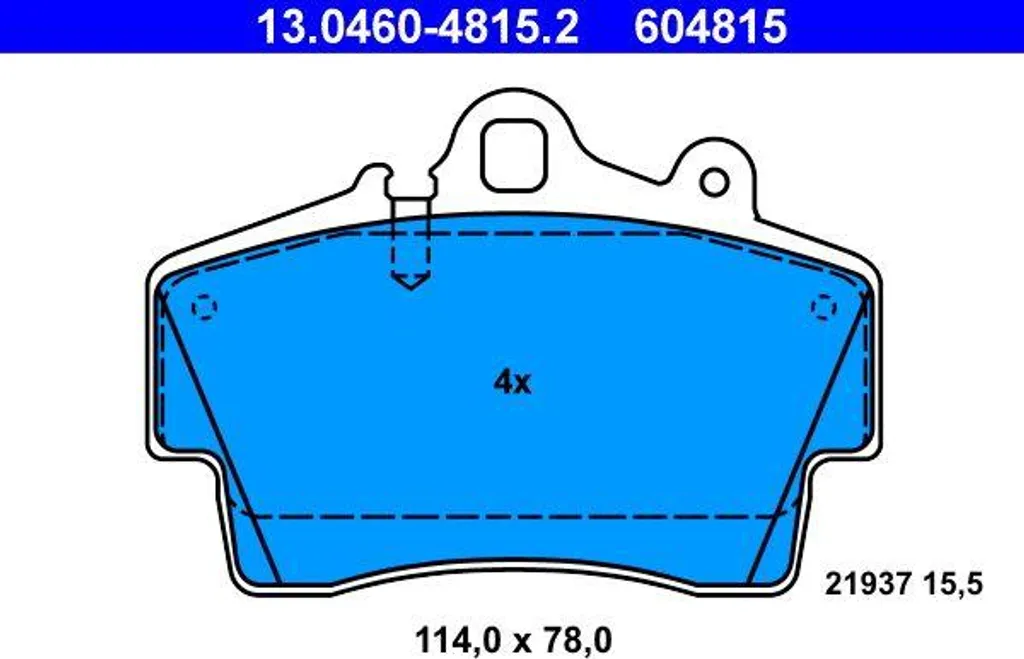Freinage sécurisé : plaquettes de frein ATE pour Porsche Boxster 987
