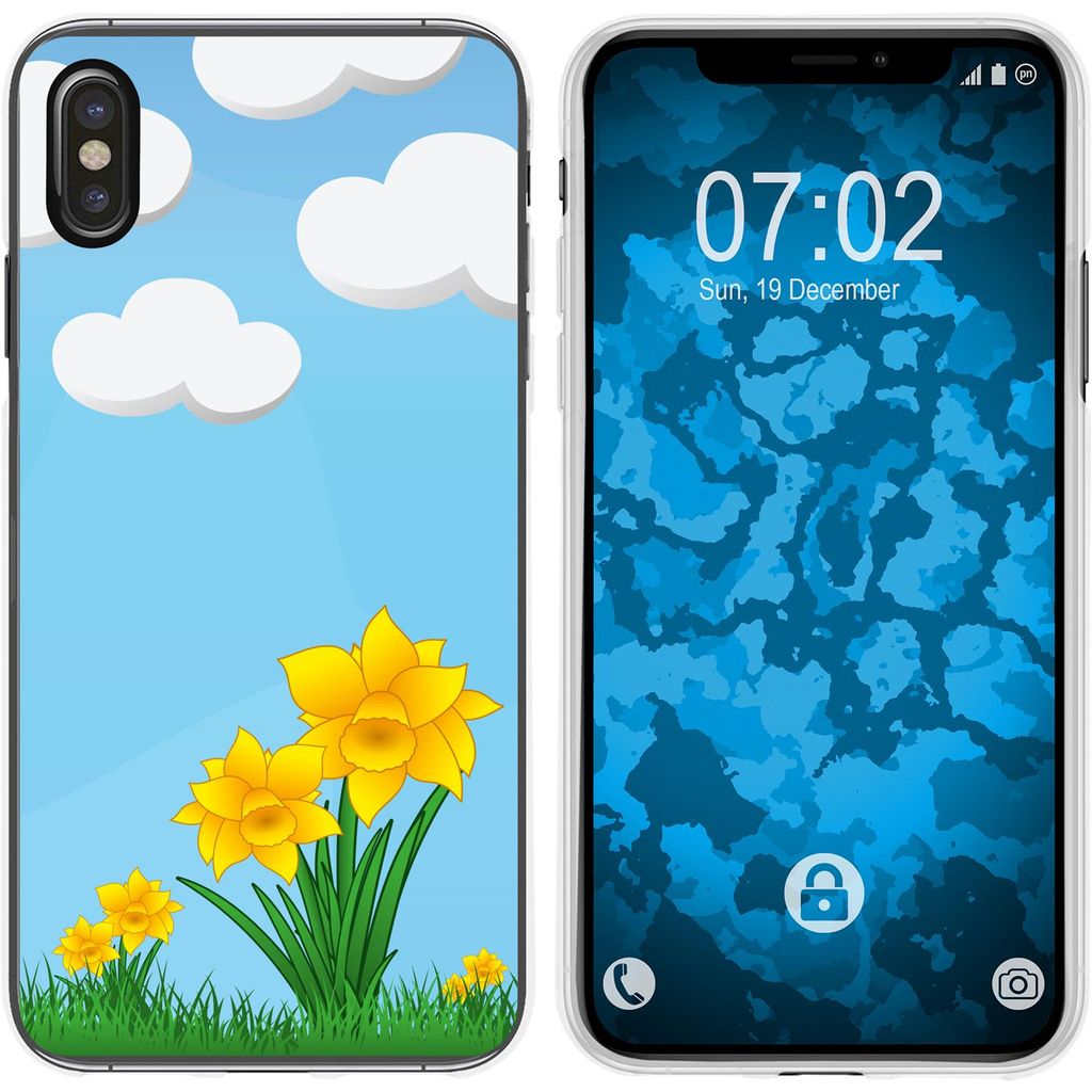PhoneNatic Case kompatibel mit Apple iPhone Xs Max Silikon-Hülle Ostern M4