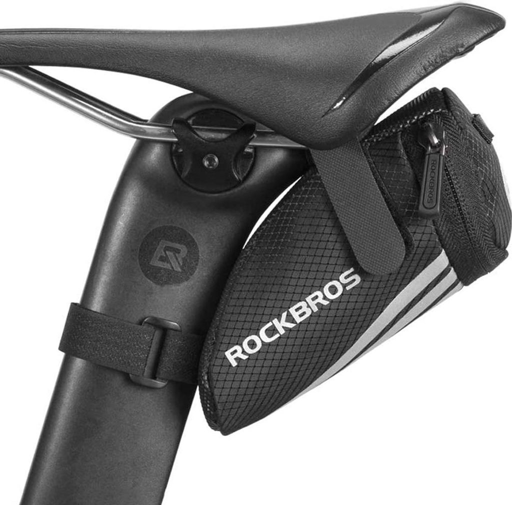 Rockbros Tasche Fahrrad Gepäcktasche Unter Dem Sattel Dauerhaft Schwarz