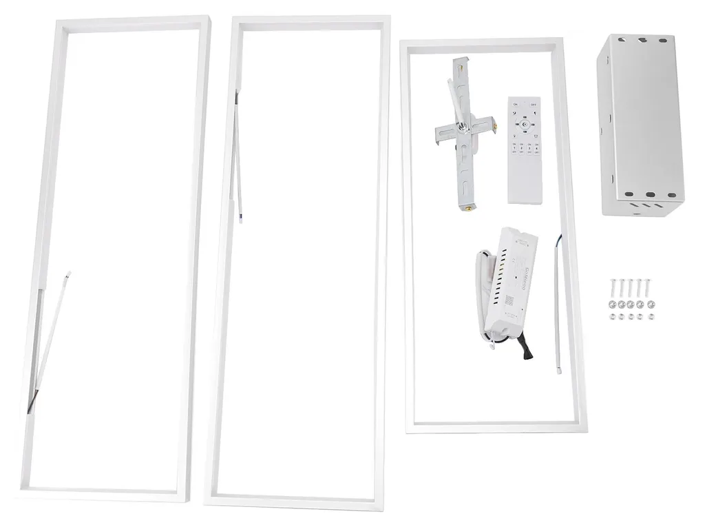 Plafonnier LED rectangulaire anti-éblouissement avec réglage de tension
