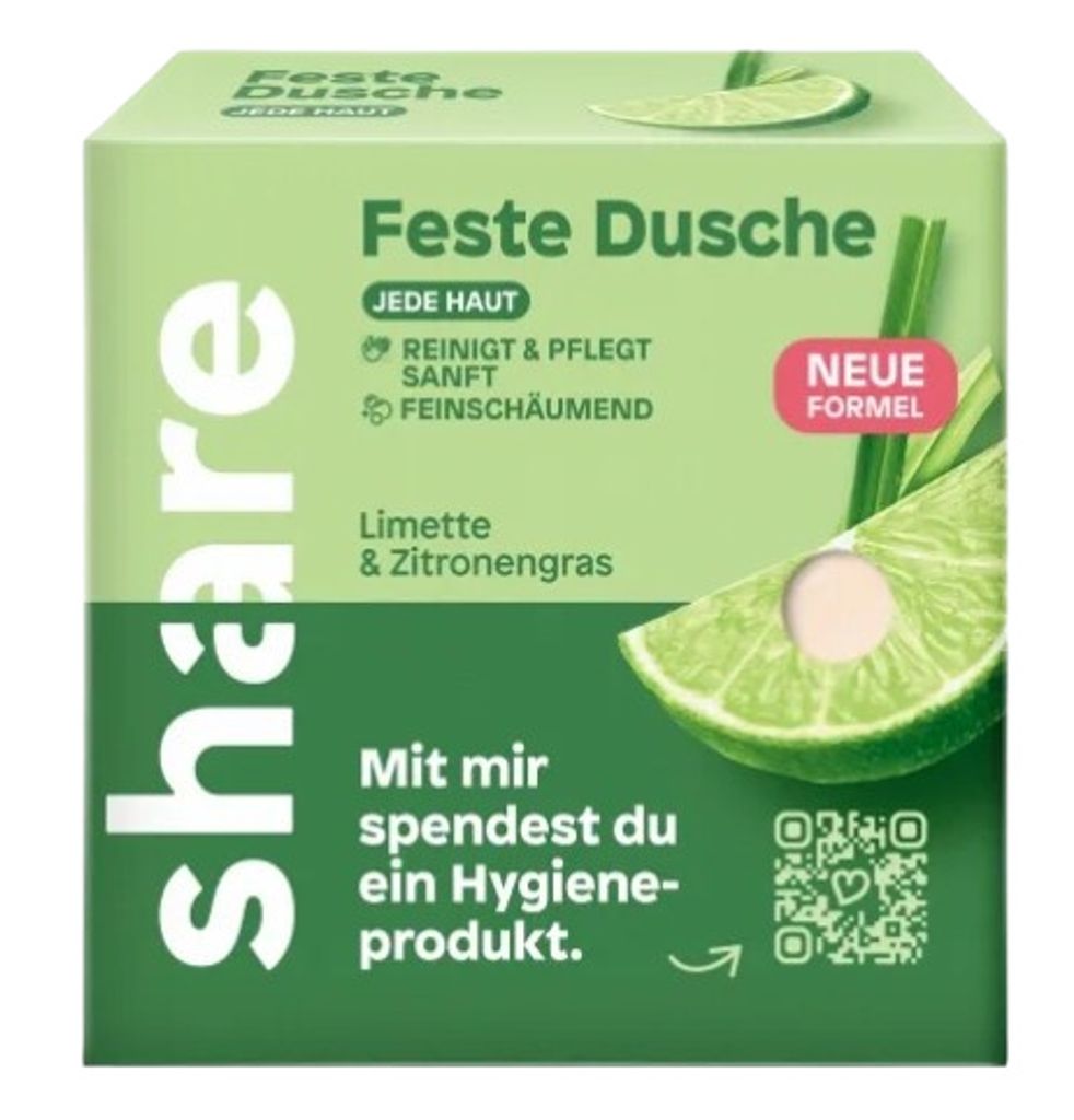 Share, Żel pod prysznic w kostce, limonka i trawa Obrázok produktu 