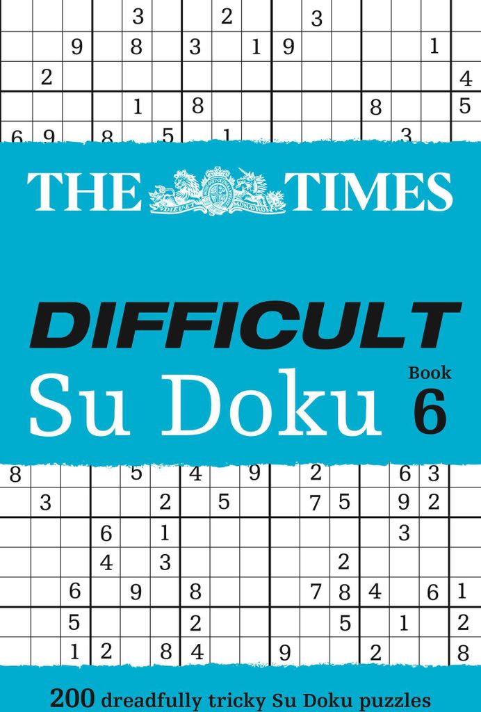 Times Difficult Su Doku Book 6 – Lingua: Inglese