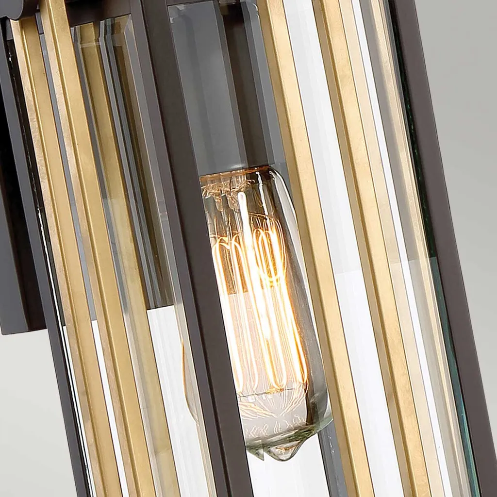 Lanterne murale extérieure style rustique Western Brown E27 60W