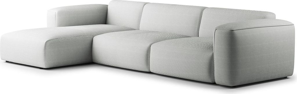 home24 3-Sitzer Ecksofa mit Longchair