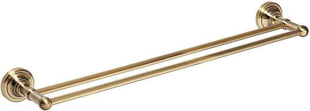 BETRO BRONZE Doppelhandtuchhalter Messing Bronze 665x65x120 Produktbild 
