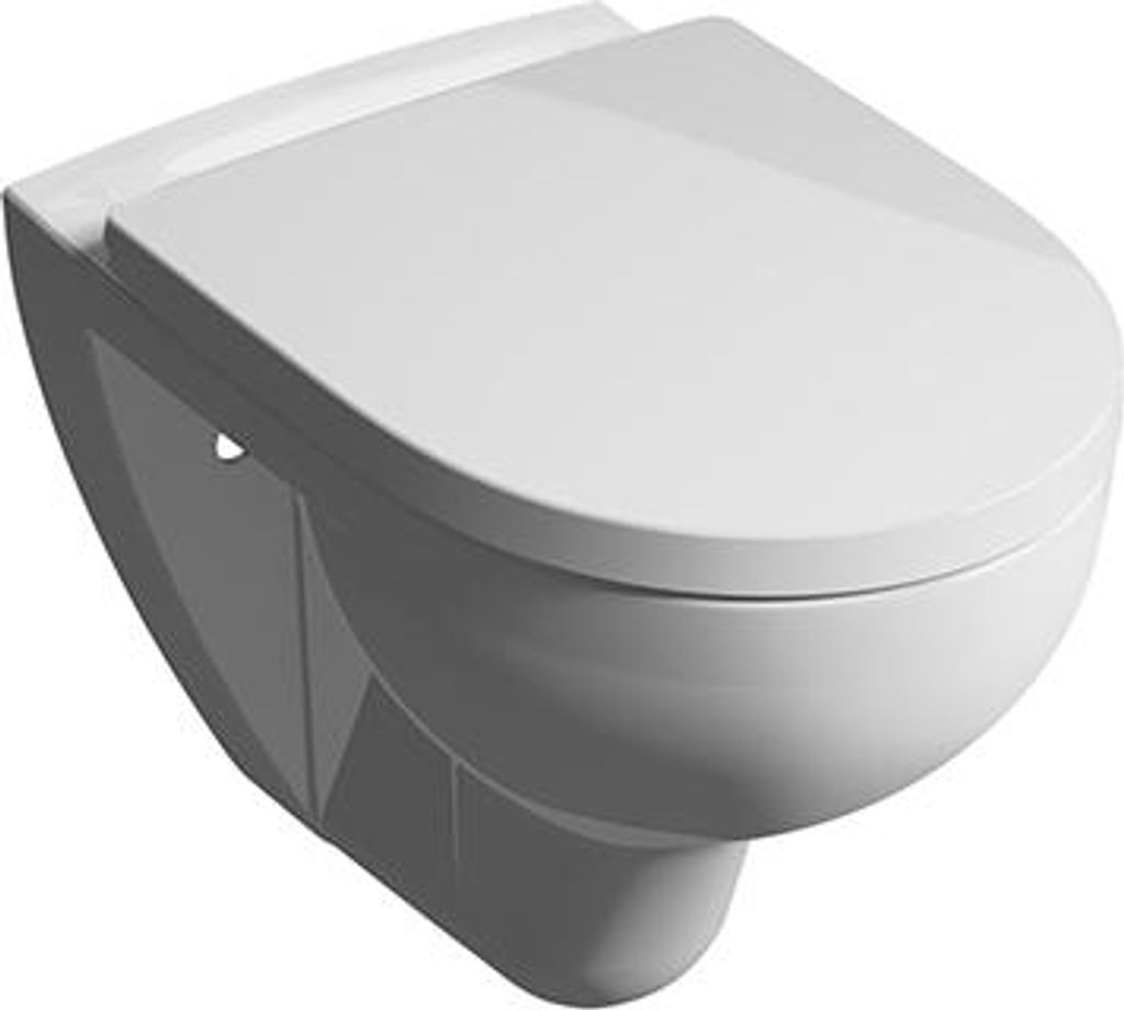 VIGOUR Wand-Tiefspül-WC clivia plus +5cm 54 cm weiß ohne WC-Sitz