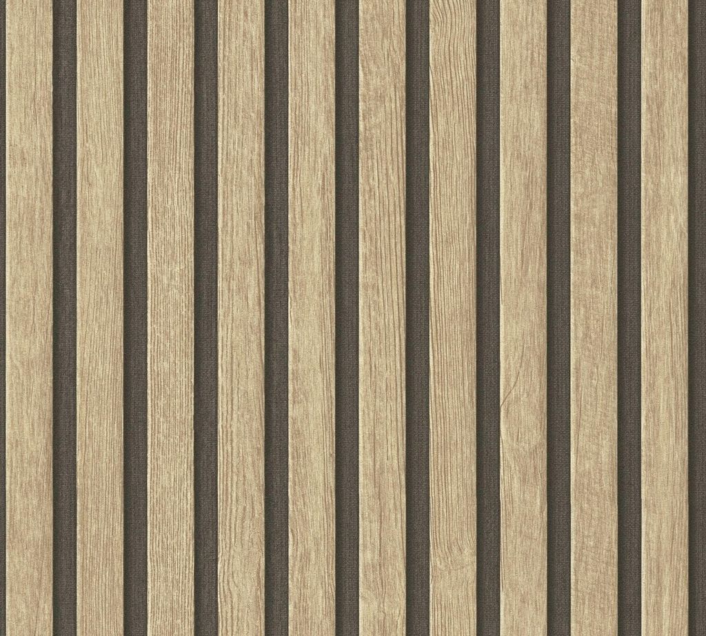Vliestapete 39109-1 Holzpaneele beige Produktbild 