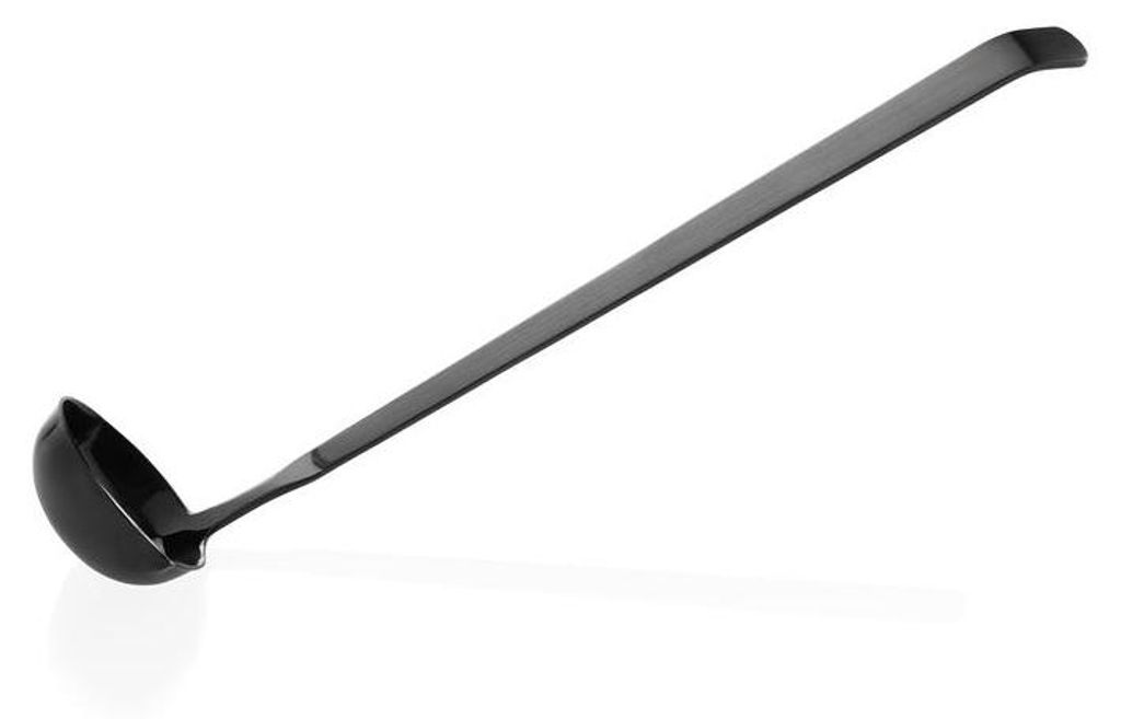 6x Dressinglöffel Kitchen Tool 1887, 33 cm, mit schwarzer PVD Beschichtung, Chromnickelstahl