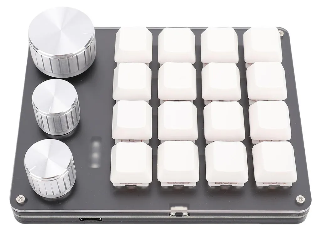 Mini Clavier de Gaming Programmable 16 Touches Mécaniques Blancs - 3