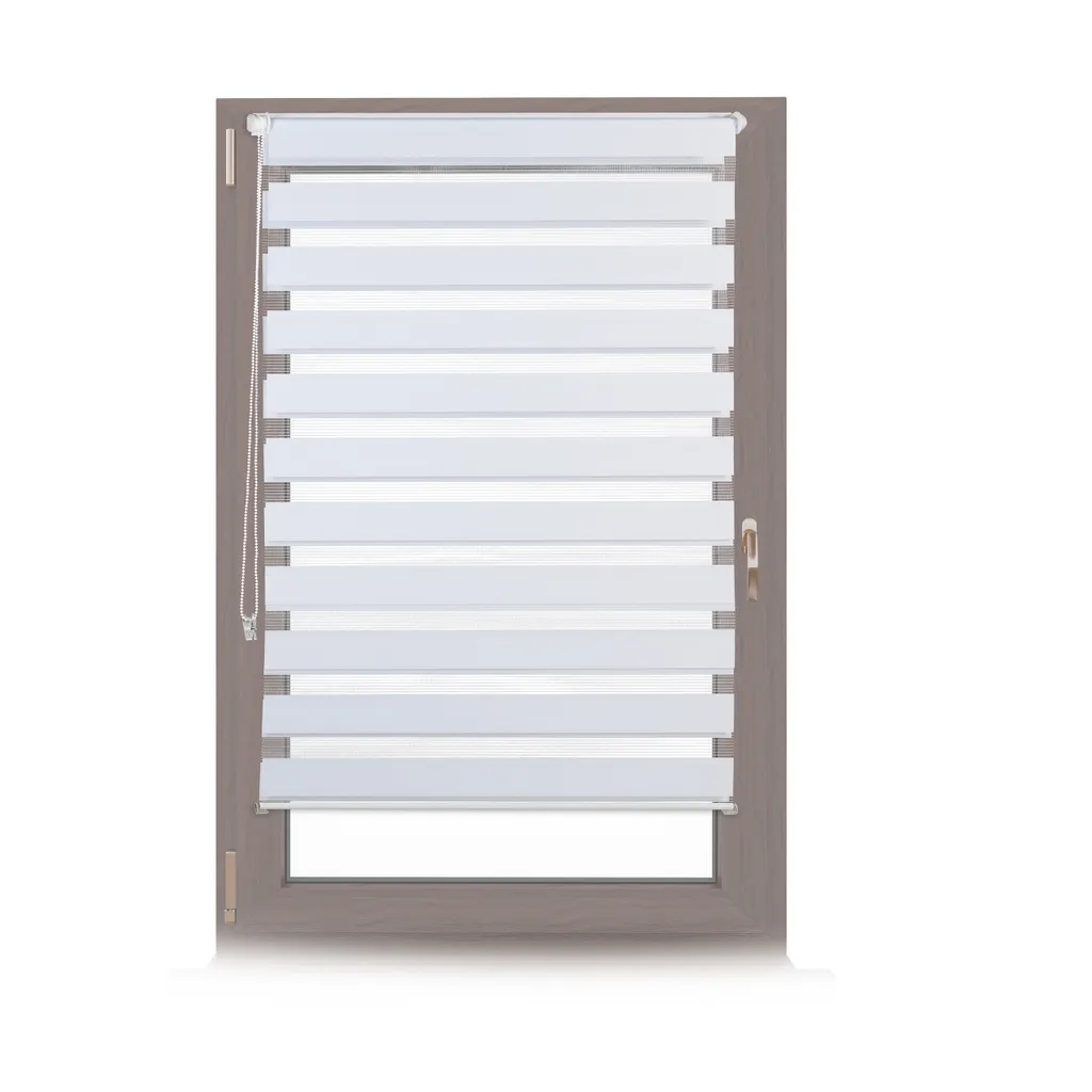 Double Store Enrouleur 90x150 cm Blanc Klemmfix Fixation à Clips x2