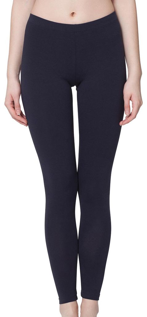 Leggings für Damen – Celodoro – Stretch-Jersey aus Baumwolle – Dunkelblau