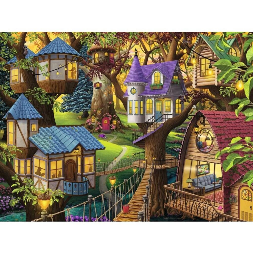 RAVENSBURGER Dä mmerung in den Baumkronen Puzzle 1500 Teile