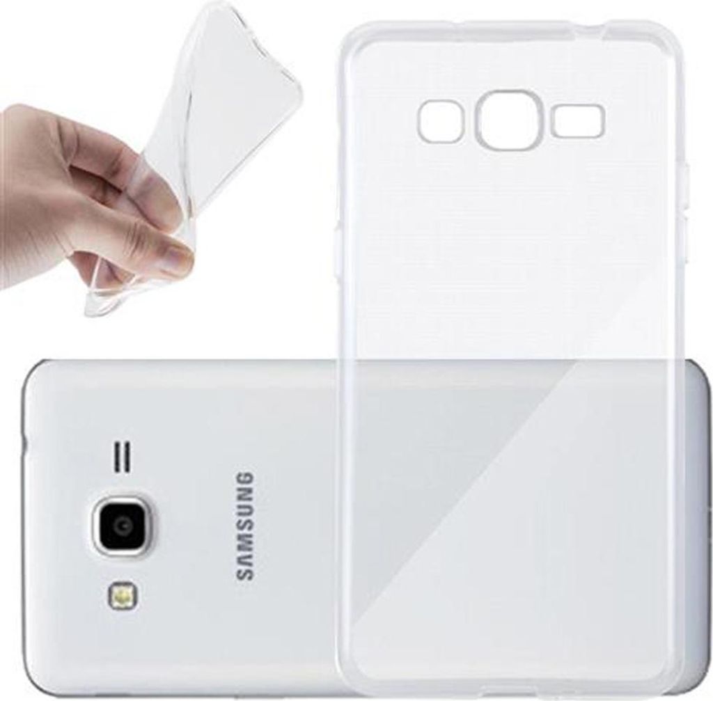 Cadorabo Hülle für Samsung Galaxy GRAND PRIME Schutz Hülle in Transparent Schutzhülle TPU Silikon Cover Etui Case