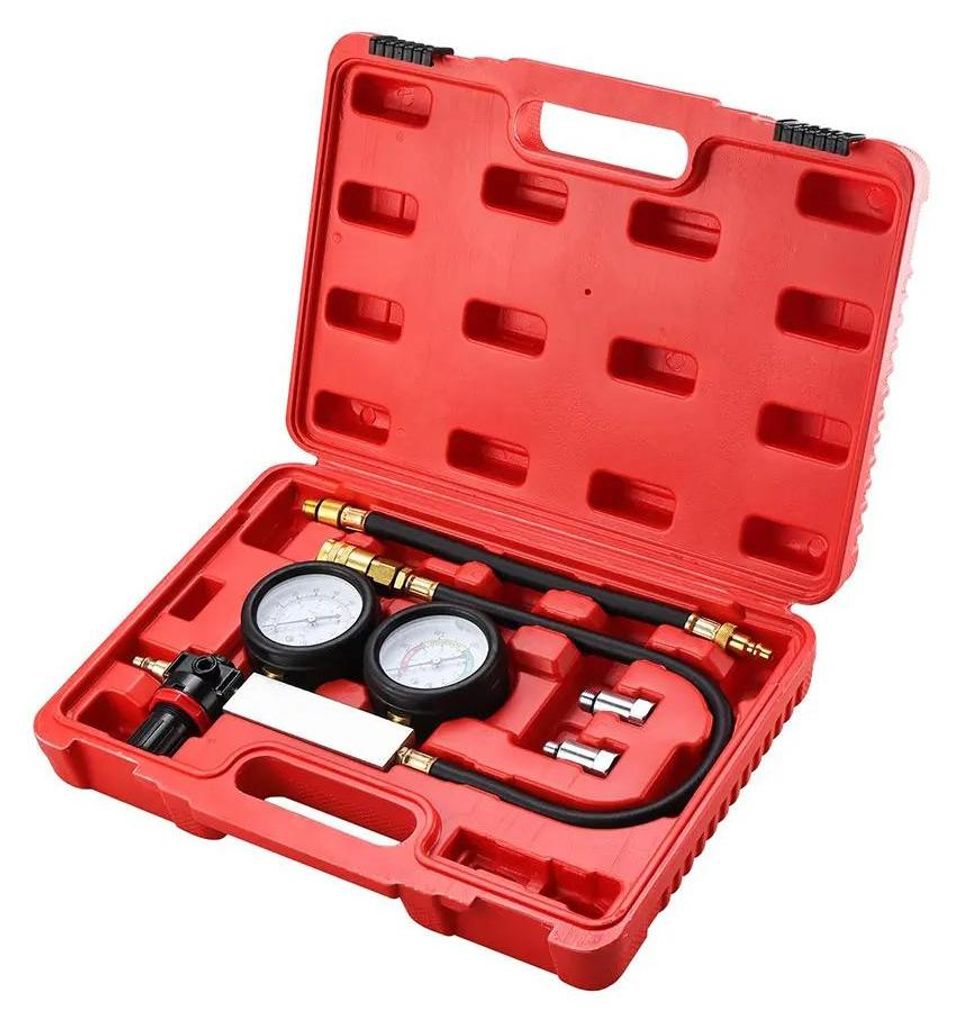 Zylinder-Lecktester - TU-21 Leak Down Tester Set - Für Benzinmotor - Kompressionsverlust-Diagnose - Kfz-Werkzeug -