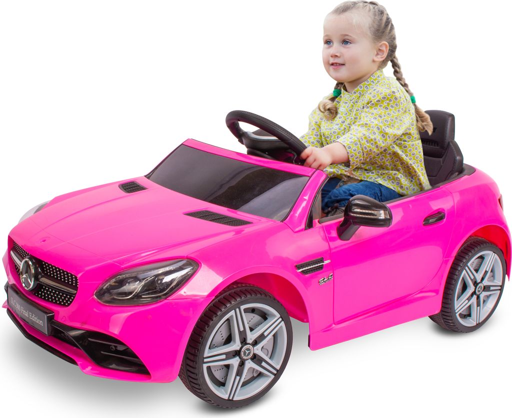 Kinder Elektroauto Mercedes Benz SLC300 Kinderfahrzeug Kinderauto 2x30W rosa