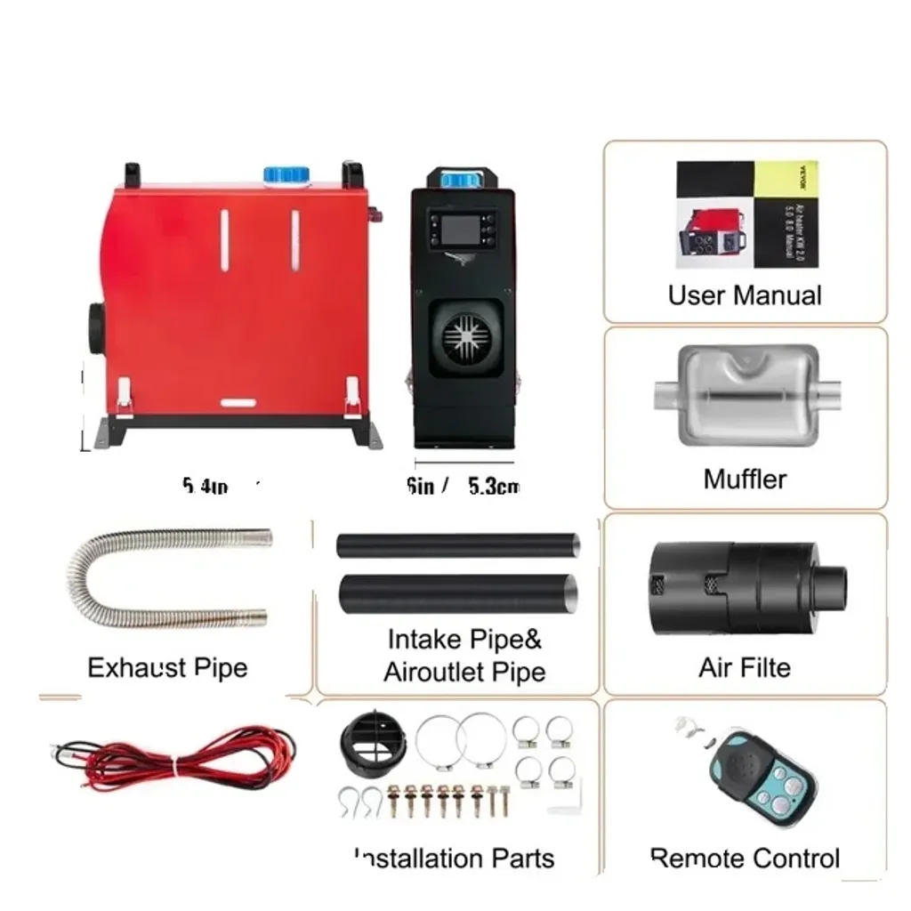 Chauffage stationnaire 12V 8KW idéal pour fourgon aménagé et utilitaire