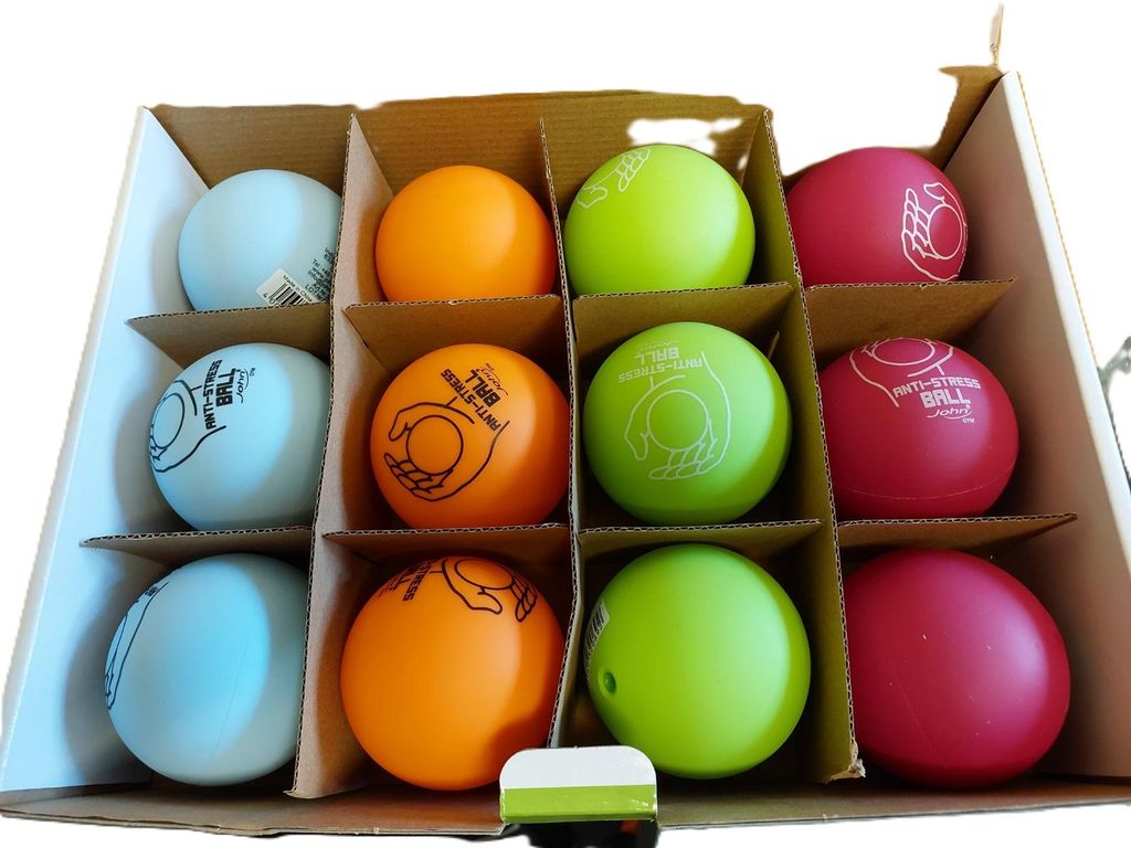 Stresový míček neon 7,0 cm, 1 kus Obrázek produktu 