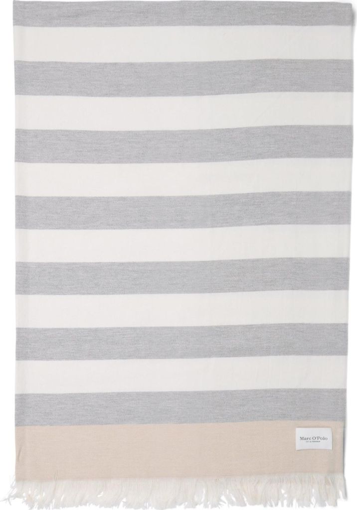 Marc O' Polo Plaid woven wool blend Per Farbe Neutral Grey/Off White Größe 130x170