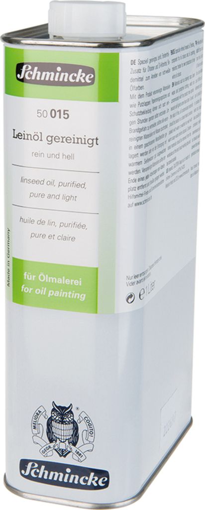 Schmincke 1000ml Hilfsmittel Leinöl gereinigt Öl 50 015 029