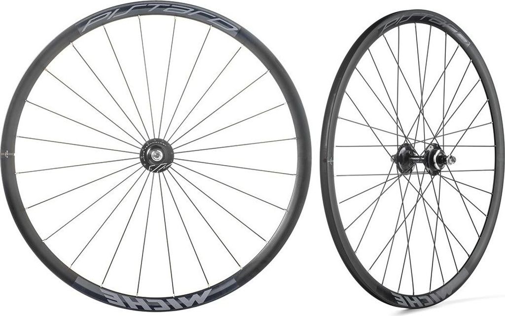 Miche Laufradsatz Pistard 622-15C schwarz für Drahtreifen Speichen schwarz