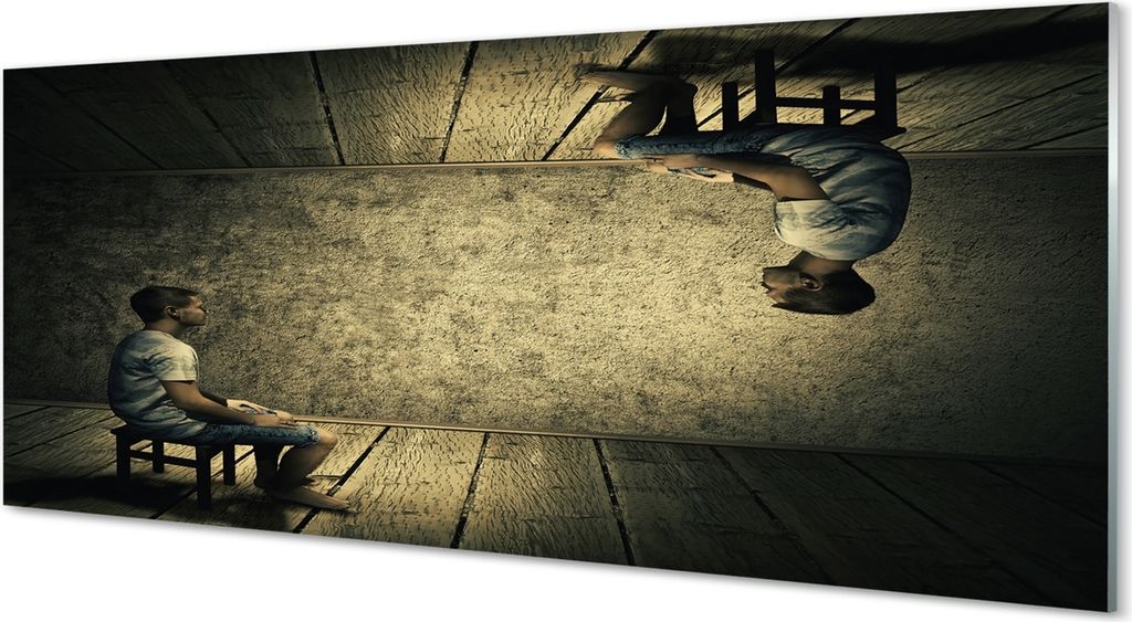 Glasbilder 125x50 Wandkunst Spiegelreflexion