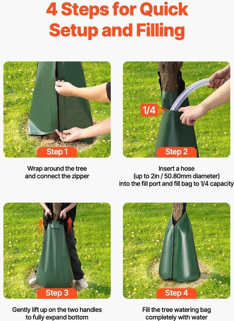 Lot de 12 sacs d'arrosage pour arbres 20 gallons à libération lente - 6