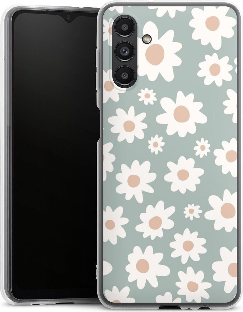 DeinDesign Handyhülle für Samsung Galaxy A04s Silikon Hülle Case Smartphone Schutzhülle Blumen Gänseblume Muster