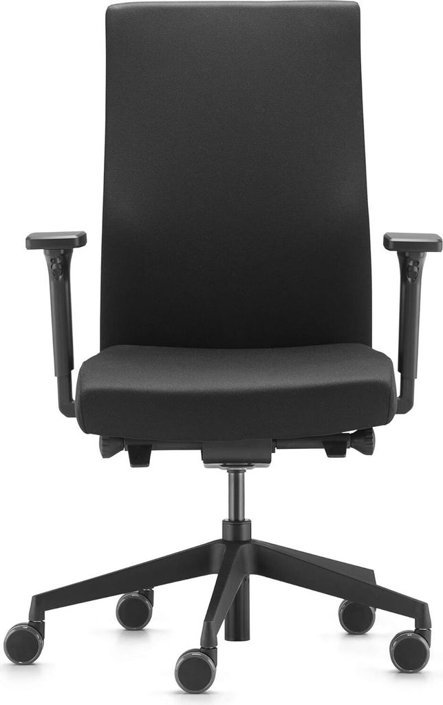 Trend Office Strike Plus Comfort SK 9248 Bürodrehstuhl, schwarz, vollständig gepolsterte Rückenlehne, integrierte Lordosenstütze, von Dauphin