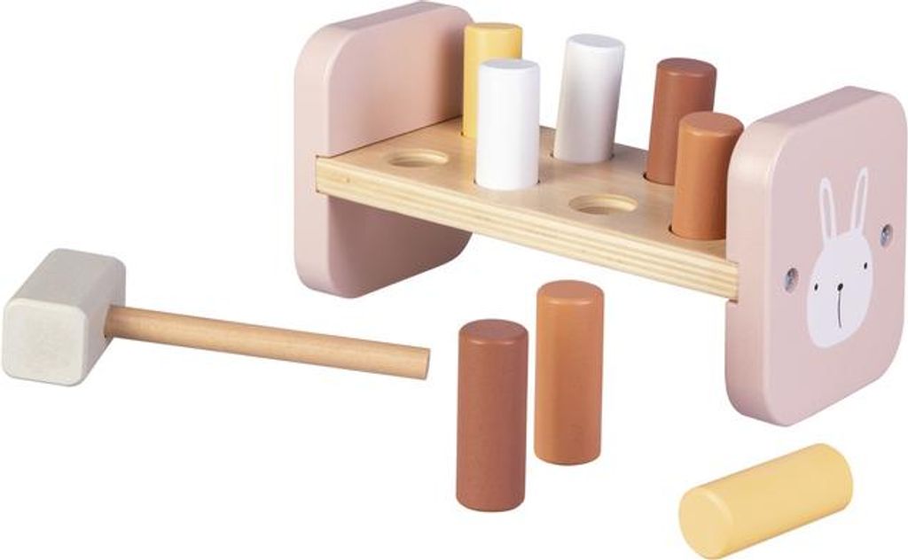 Besttoy - Hammerspiel aus Holz - rosa