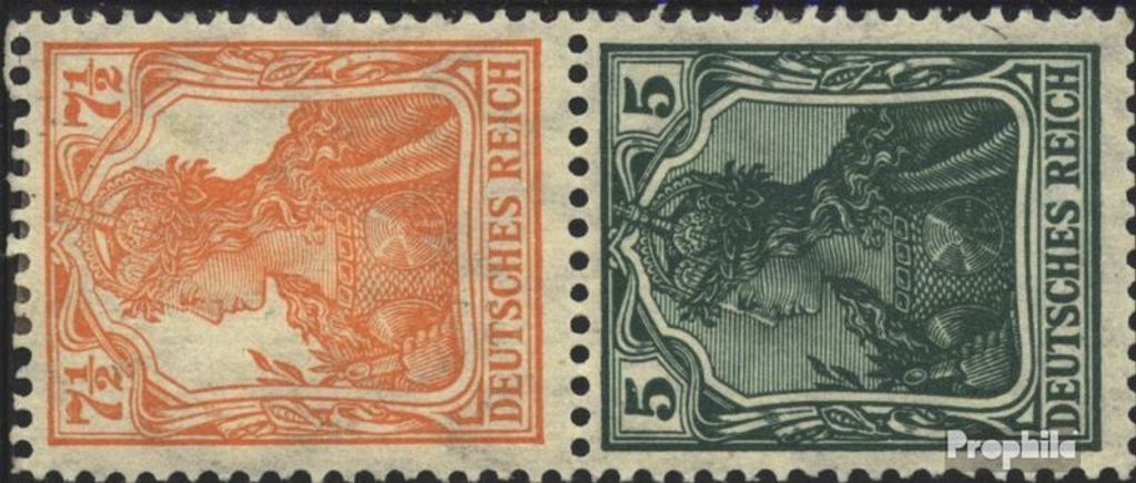 Briefmarken Deutsches Reich 1919 Mi S3 gestempelt Germania