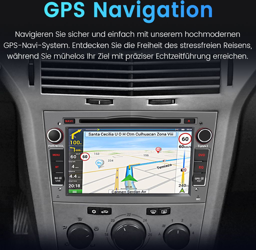 Autorádio 7 Zoll Doppel din für Opel Corsa D Corsa C Astra Obrázok produktu 5