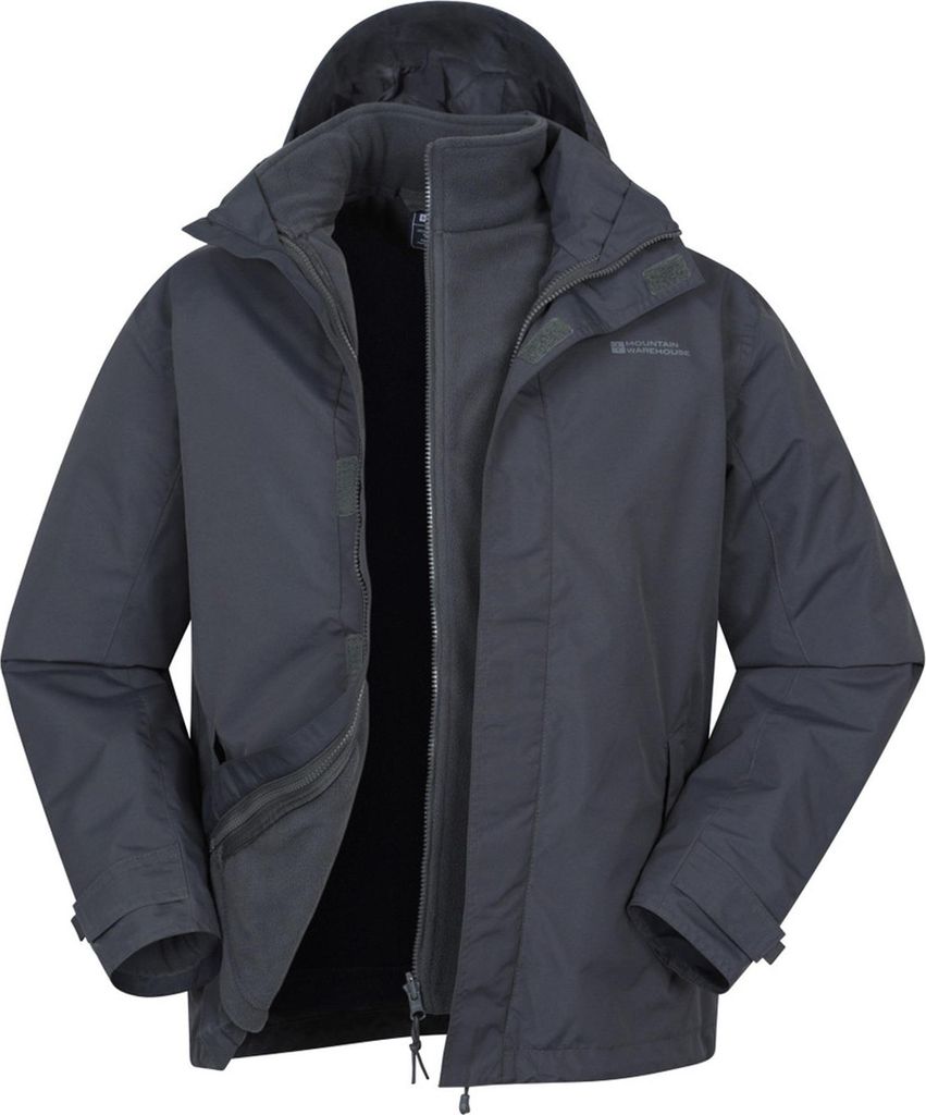 Mountain Warehouse - "Fell II" Jacke 3 in 1 für Herren MW1379 (XS) (Grau)