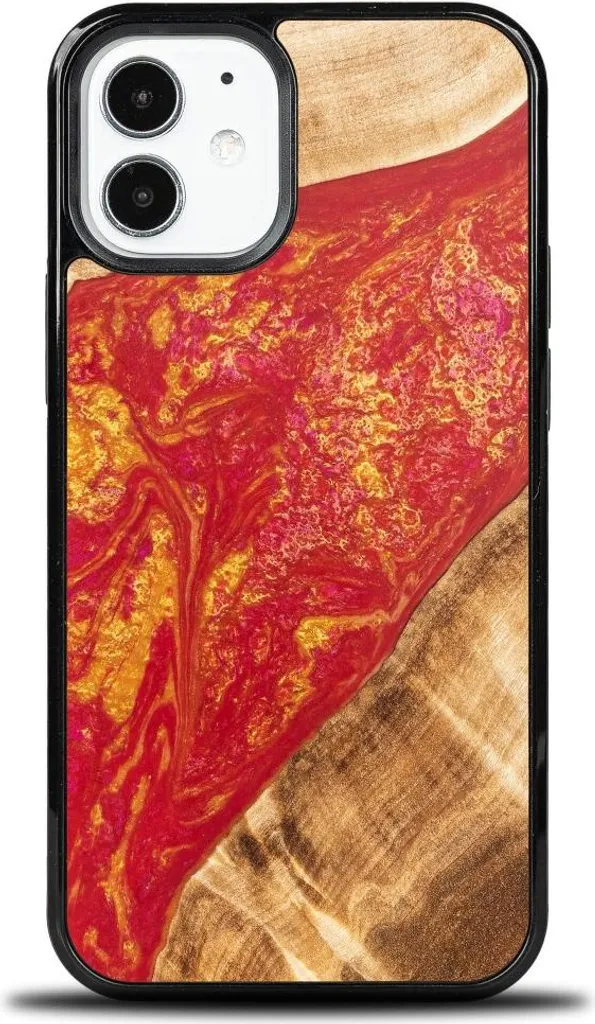 Custodia Luxury Bewood Unique iPhone 12 Mini Neons Parigi - Unica
