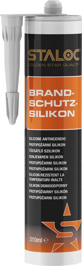 Staloc Silikon hitzebeständig grau - Brandschutzsilikon Produktbild 
