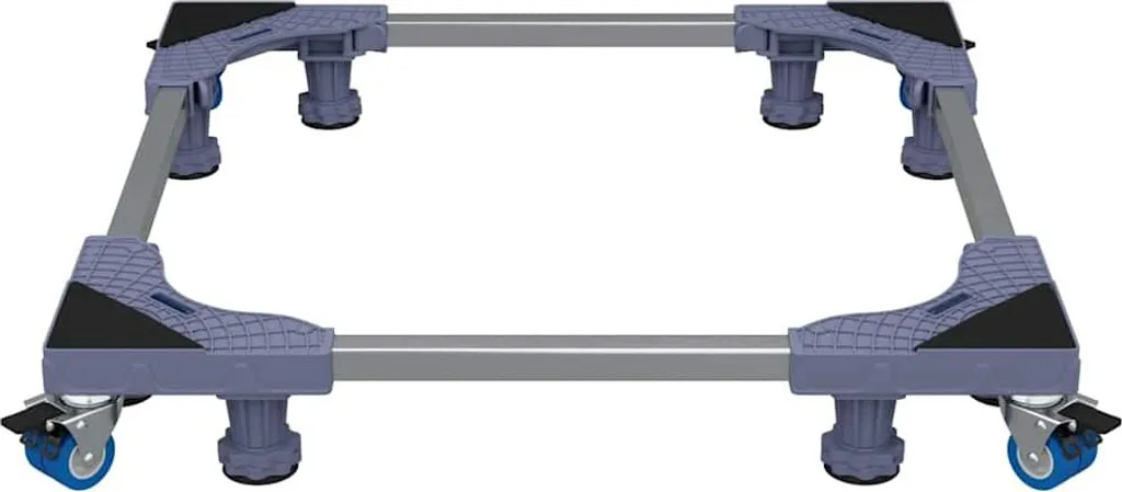 Support de lave-linge surélevé Gris 66x66 cm avec base stable renforcée - 6