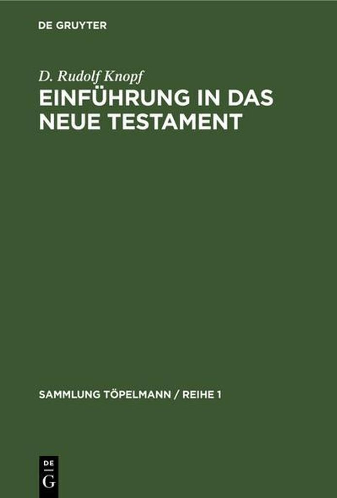 Einführung in das Neue Testament