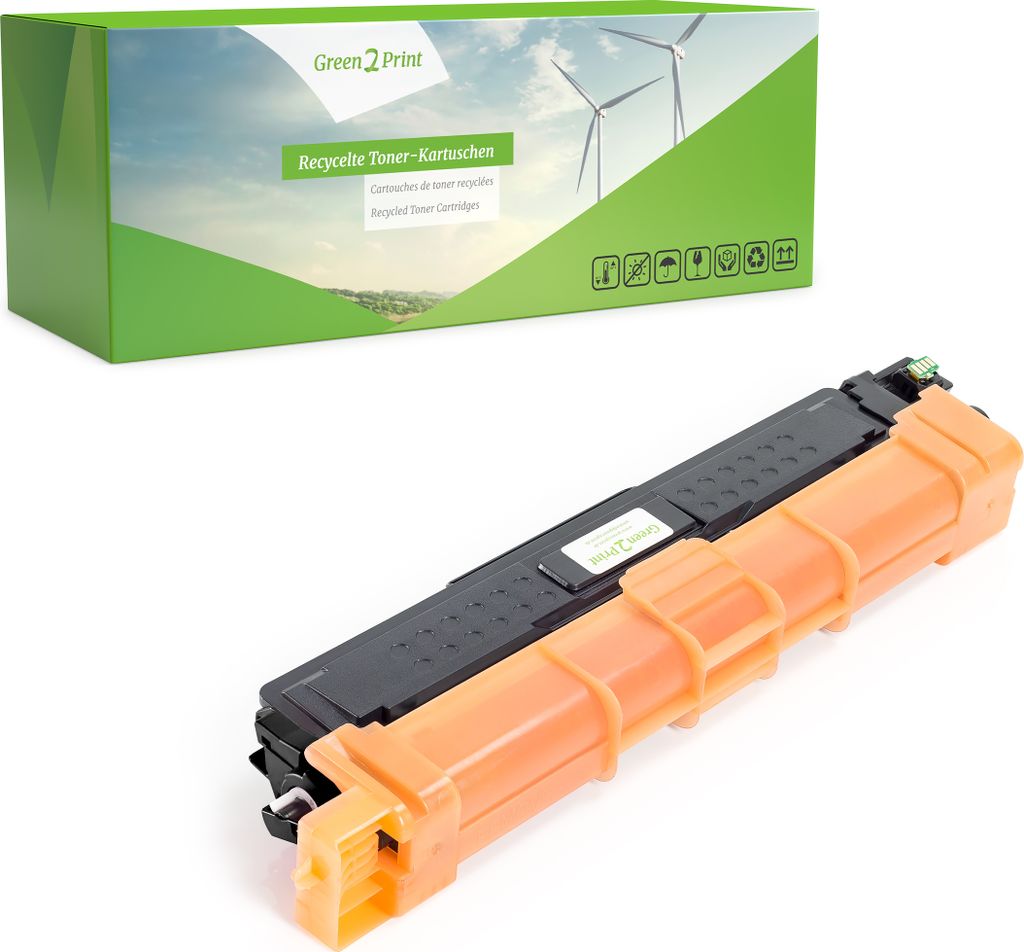 Green2Print Tóner de alto 3000 páginas sustituye a Brother TN-247BK Tóner de alto apto para la Brother DCP-L3510CDW, DCP-L3550CDW, HL-L3210CW, H...