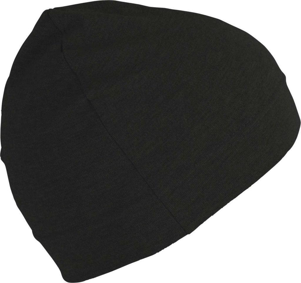K-Up Herren Mütze Beanie Fleecemütze Wintermütze Sportmütze Fußball, Größe:U, Farbe:Schwarz
