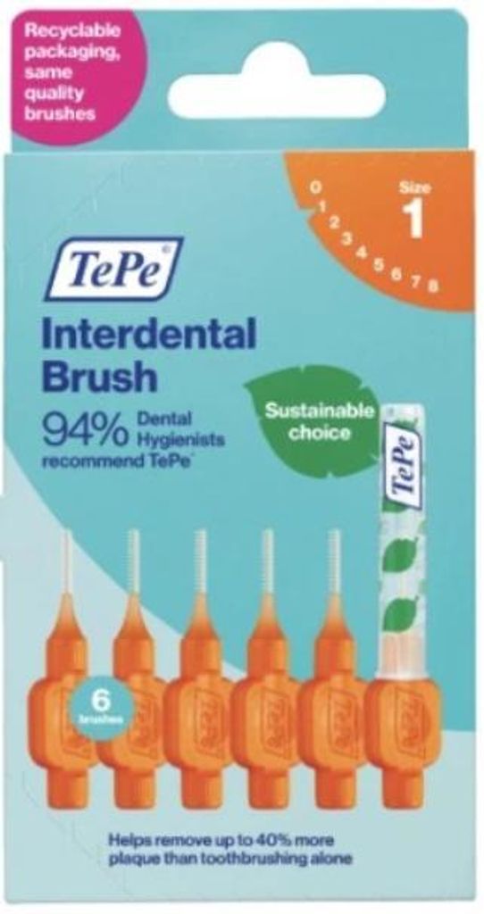 TePe Interdentalbürste Original Orange Iso Size 1, 0,45mm - Produktbild 