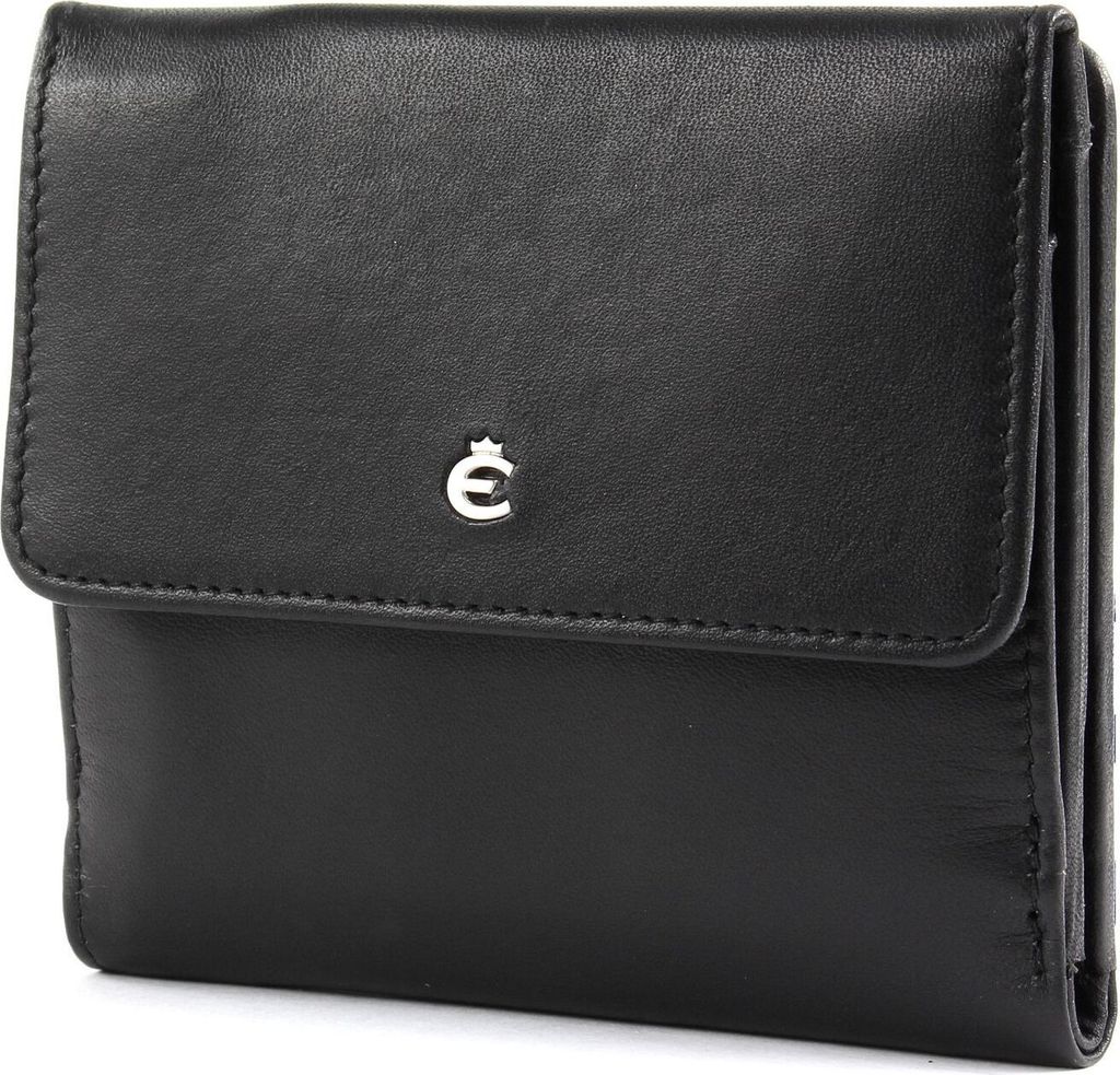 Esquire Geldbörse Herren schwarz Leder Wiener Schachtel Produktbild 