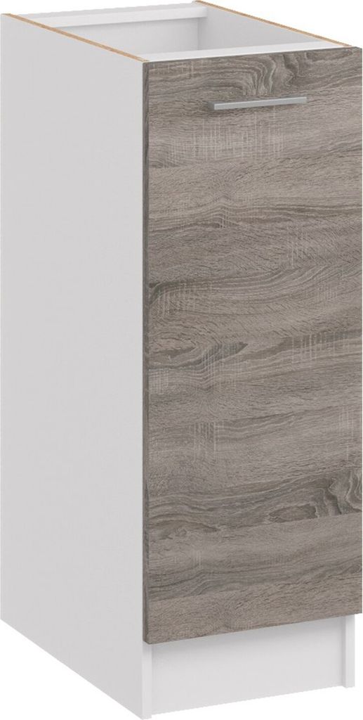 Roe Furniture | Küchenunterschrank 40 cm - DunkelSonoma - Dunkelbraun - Platzsparend und Vielseitig - Ohne Arbeitsplatte - Unterschränke Küche -...