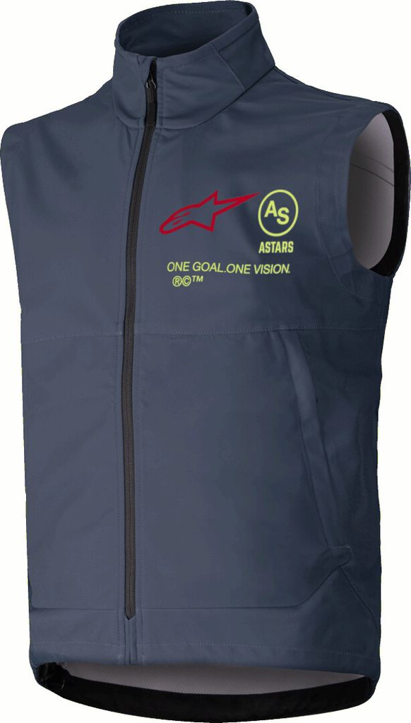 Alpinestars Techstar Softshell Motocross Weste, dunkelgrau, 2XL