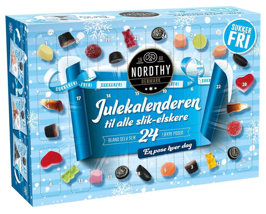 Calendario de Adviento Nordthy, sin azúcar, 442g Imagen del producto 