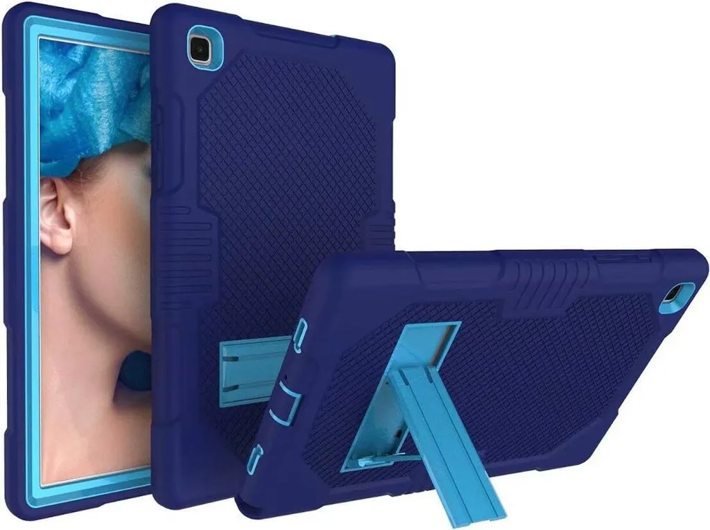 Custodia per Samsung Galaxy Tab A7 10.4" blindata con supporto Blu