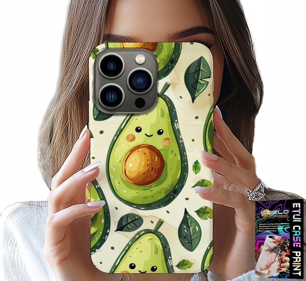 Fall Für Iphone 16 Pro Max - Süsse Lächelnde Avocado Fall