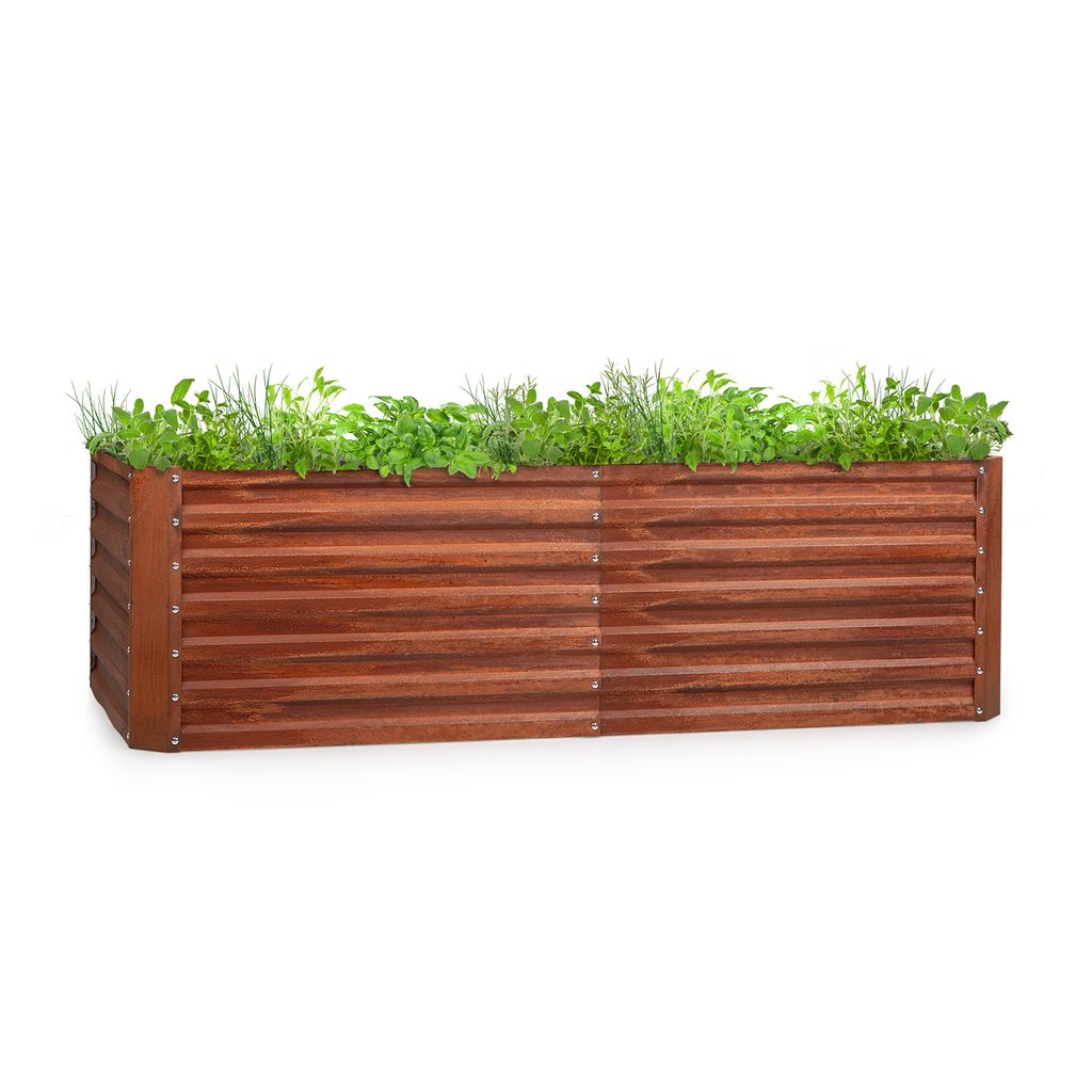 Rust Grow potager surélevé de jardin finition rouille en Image du produit 