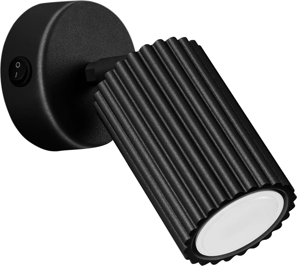 Offerta Applique KINKIET AMBER 1 Nero GU10 Lumilo - Spedizione Rapida